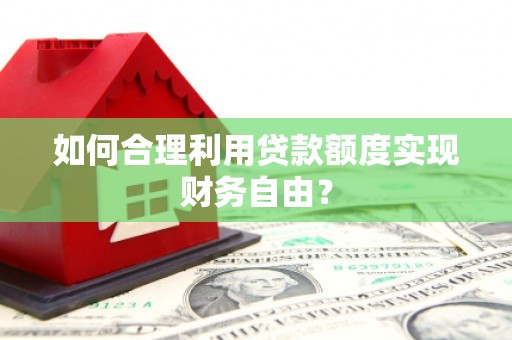 尚义如何合理利用贷款额度实现财务自由？