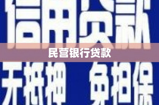 尚义民营银行贷款