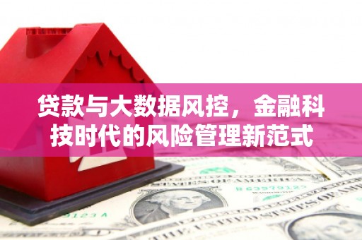 尚义贷款与大数据风控，金融科技时代的风险管理新范式