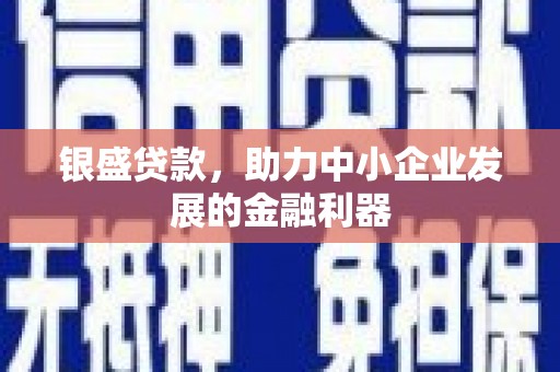 尚义银盛贷款，助力中小企业发展的金融利器