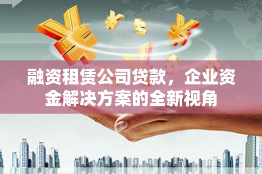 尚义融资租赁公司贷款，企业资金解决方案的全新视角