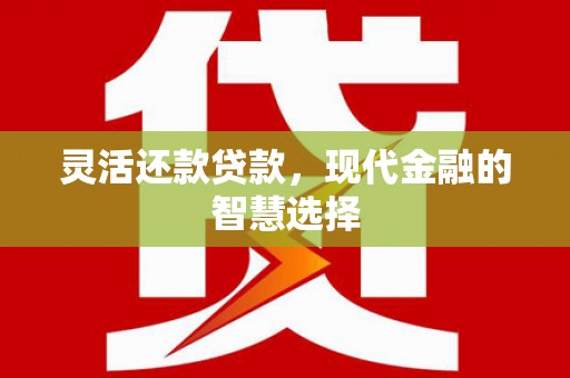 尚义灵活还款贷款，现代金融的智慧选择