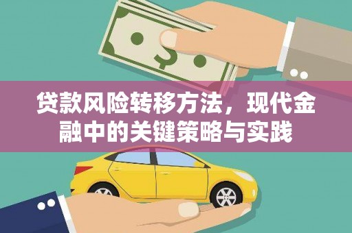 尚义贷款风险转移方法，现代金融中的关键策略与实践