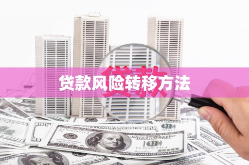 尚义贷款风险转移方法