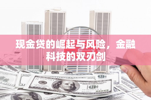 尚义现金贷的崛起与风险，金融科技的双刃剑