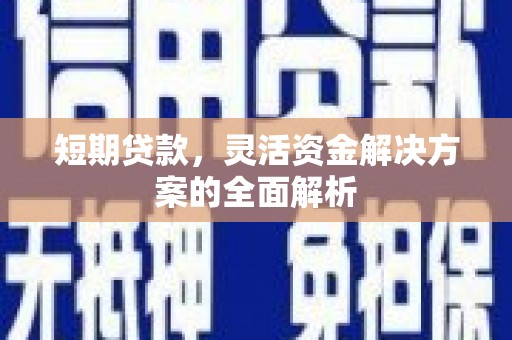 尚义短期贷款，灵活资金解决方案的全面解析