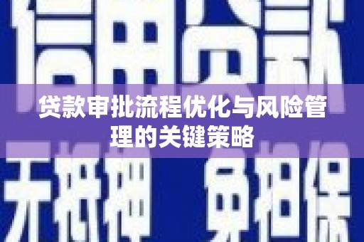 尚义贷款审批流程优化与风险管理的关键策略
