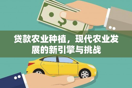 尚义贷款农业种植，现代农业发展的新引擎与挑战