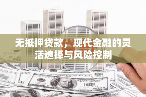 尚义无抵押贷款，现代金融的灵活选择与风险控制