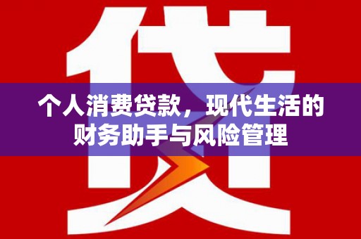 尚义个人消费贷款，现代生活的财务助手与风险管理