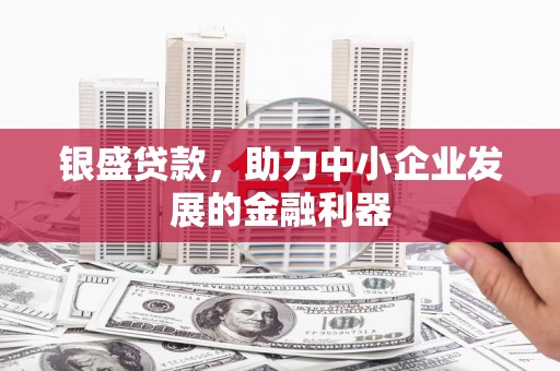 尚义银盛贷款，助力中小企业发展的金融利器