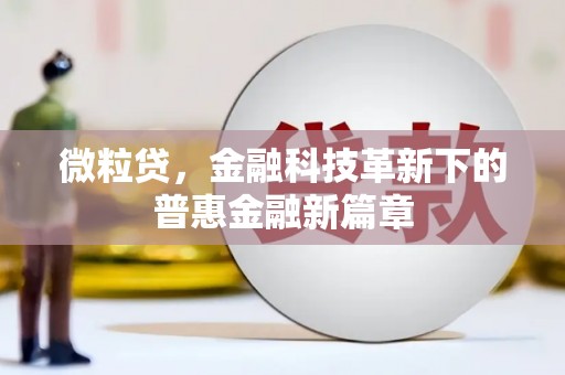尚义微粒贷，金融科技革新下的普惠金融新篇章