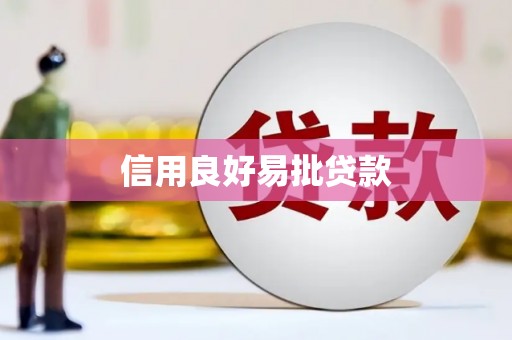 尚义信用良好易批贷款
