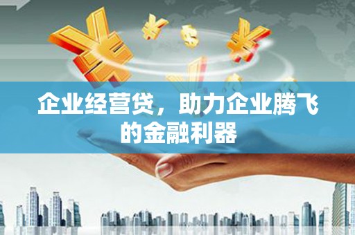 尚义企业经营贷，助力企业腾飞的金融利器