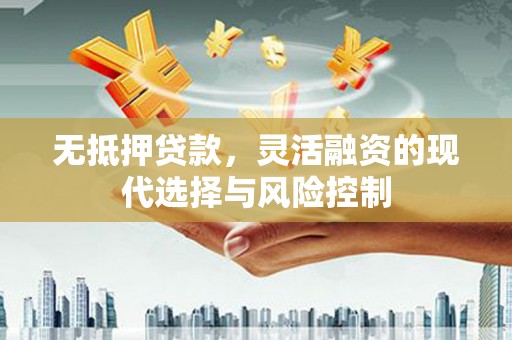尚义无抵押贷款，灵活融资的现代选择与风险控制
