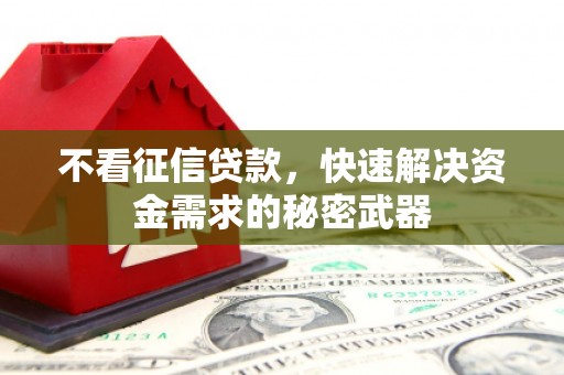 尚义不看征信贷款，快速解决资金需求的秘密武器
