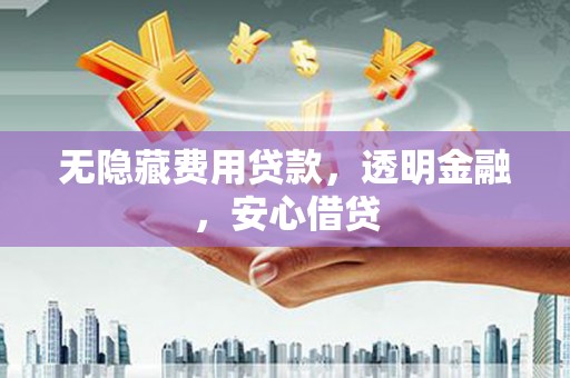 尚义无隐藏费用贷款，透明金融，安心借贷