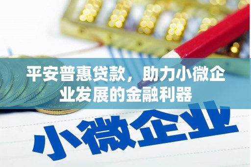 尚义平安普惠贷款，助力小微企业发展的金融利器