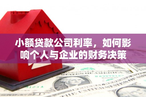 尚义小额贷款公司利率，如何影响个人与企业的财务决策