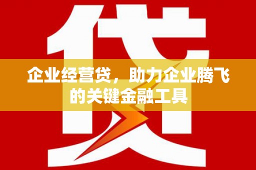 尚义企业经营贷，助力企业腾飞的关键金融工具