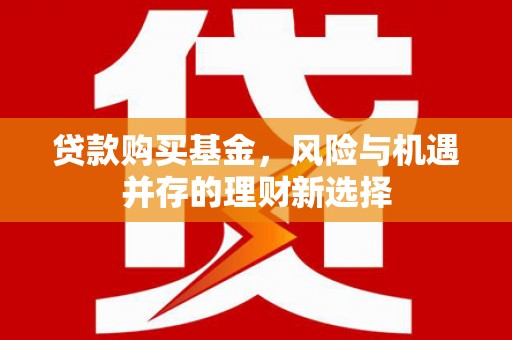 尚义贷款购买基金，风险与机遇并存的理财新选择