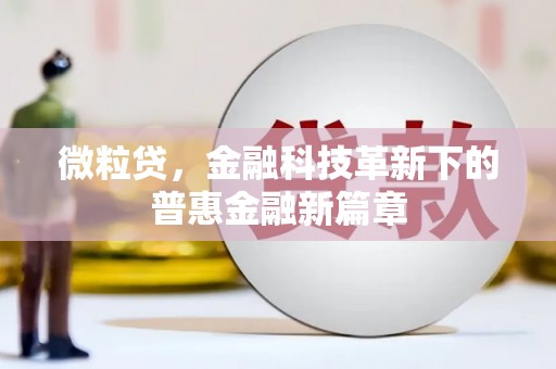 尚义微粒贷，金融科技革新下的普惠金融新篇章