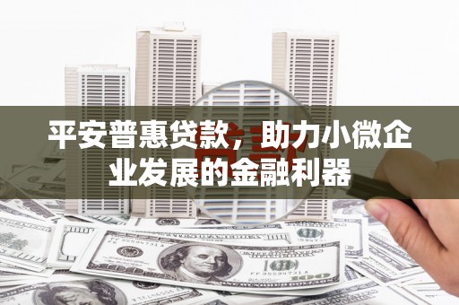 尚义平安普惠贷款，助力小微企业发展的金融利器