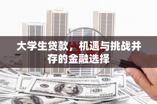 尚义大学生贷款，机遇与挑战并存的金融选择