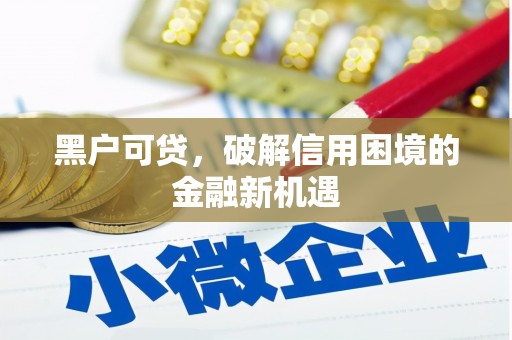 尚义黑户可贷，破解信用困境的金融新机遇