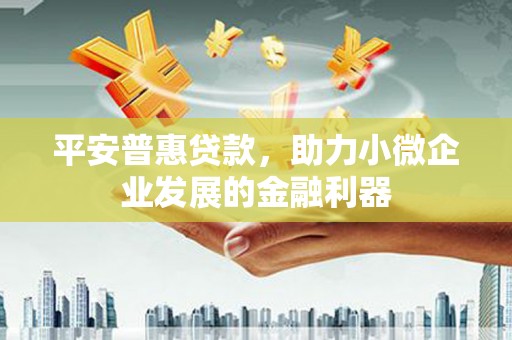 尚义平安普惠贷款，助力小微企业发展的金融利器