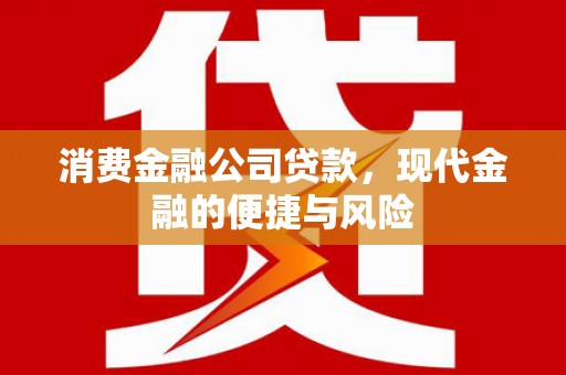 尚义消费金融公司贷款，现代金融的便捷与风险